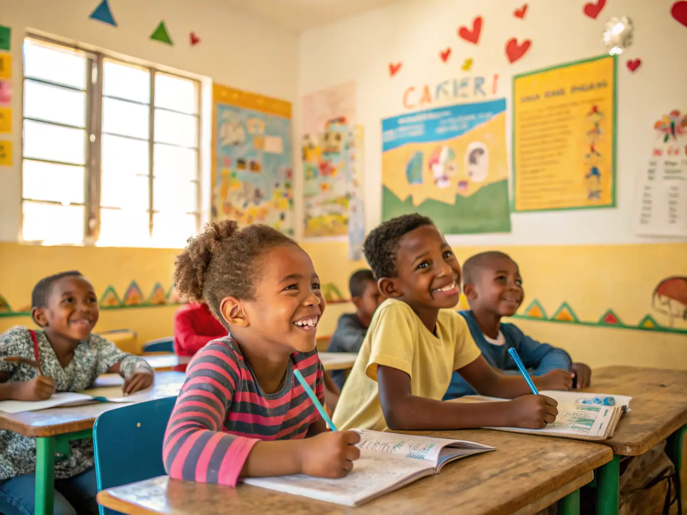 An inspiring image of children participating in an educational program focused on local history and art, fostering creativity and cultural awareness.